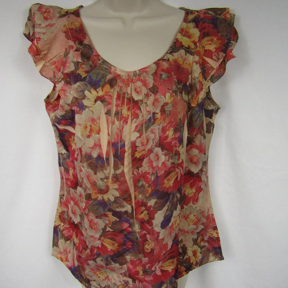 Woman's | Covington | Ruffels | Floral | Small | Blouse